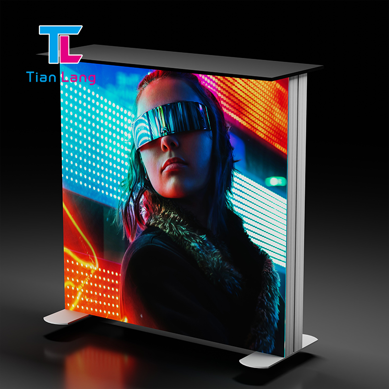 TianLang  Led Light Box Banner Pvc Frame Fabric Seg Exhibition Booth Equipment Pvc Promotion Table