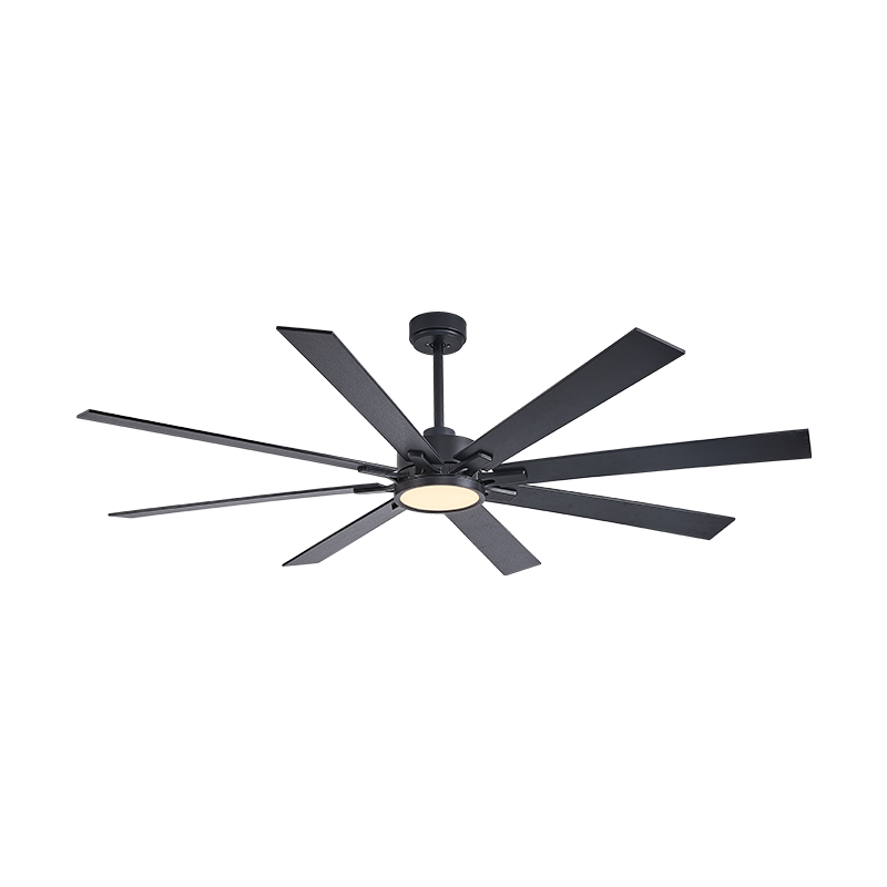 HC699 6 Speed Reversible Quiet DC Motor 72-Inch Modern Ceiling Fan Remote Control 6 Aluminum Blades Large Industrial Electric Source