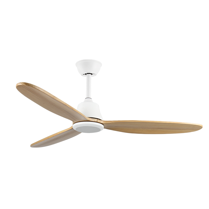 HC559 No light Solid Wood Retro Dining Room Fan Light Household Intelligent Frequency Conversion Living Room Fan Light Bedroom Integrated Ceiling Fan Light