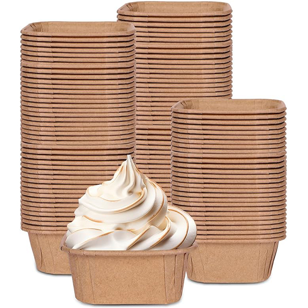 Hochong Grease-proof စက္ကူဖြင့်ပြုလုပ်ထားသော စတုရန်းပုံကိတ်ခွက်၊ အလိုလျောက် ကားမီးခံနိုင်သော စက္ကူဖြင့်ပြုလုပ်ထားသော ကိတ်ခွက်