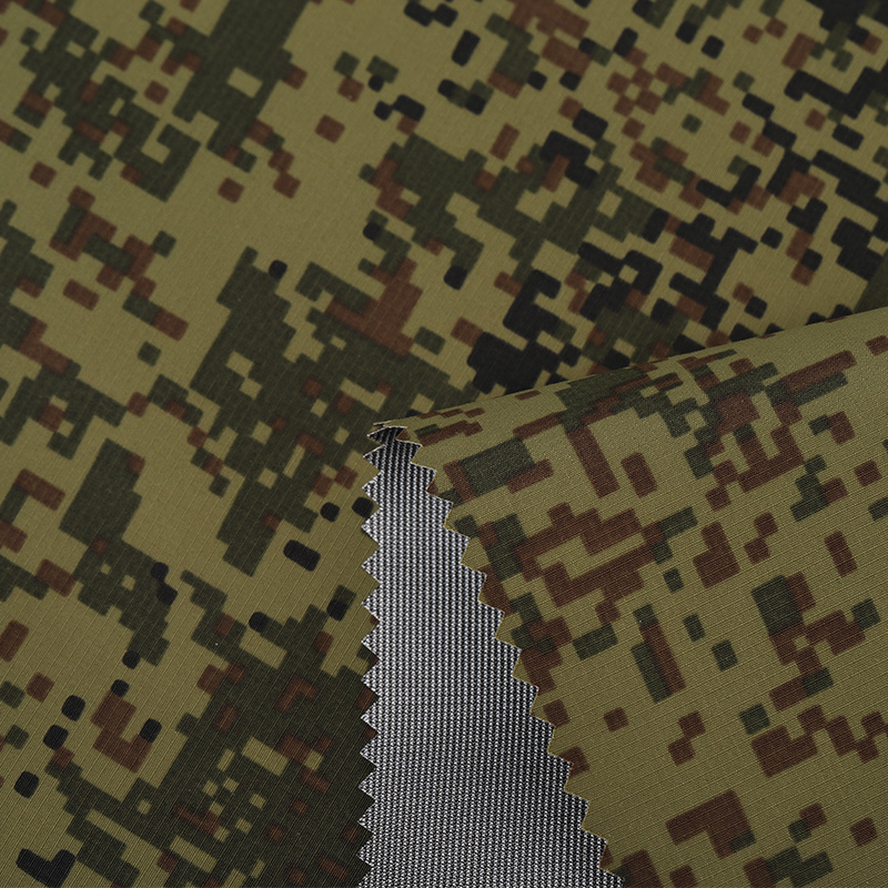 Ripstop nilon taslan kamuolių spausdinimas+pu baltoji plėve+20D nilono tricot