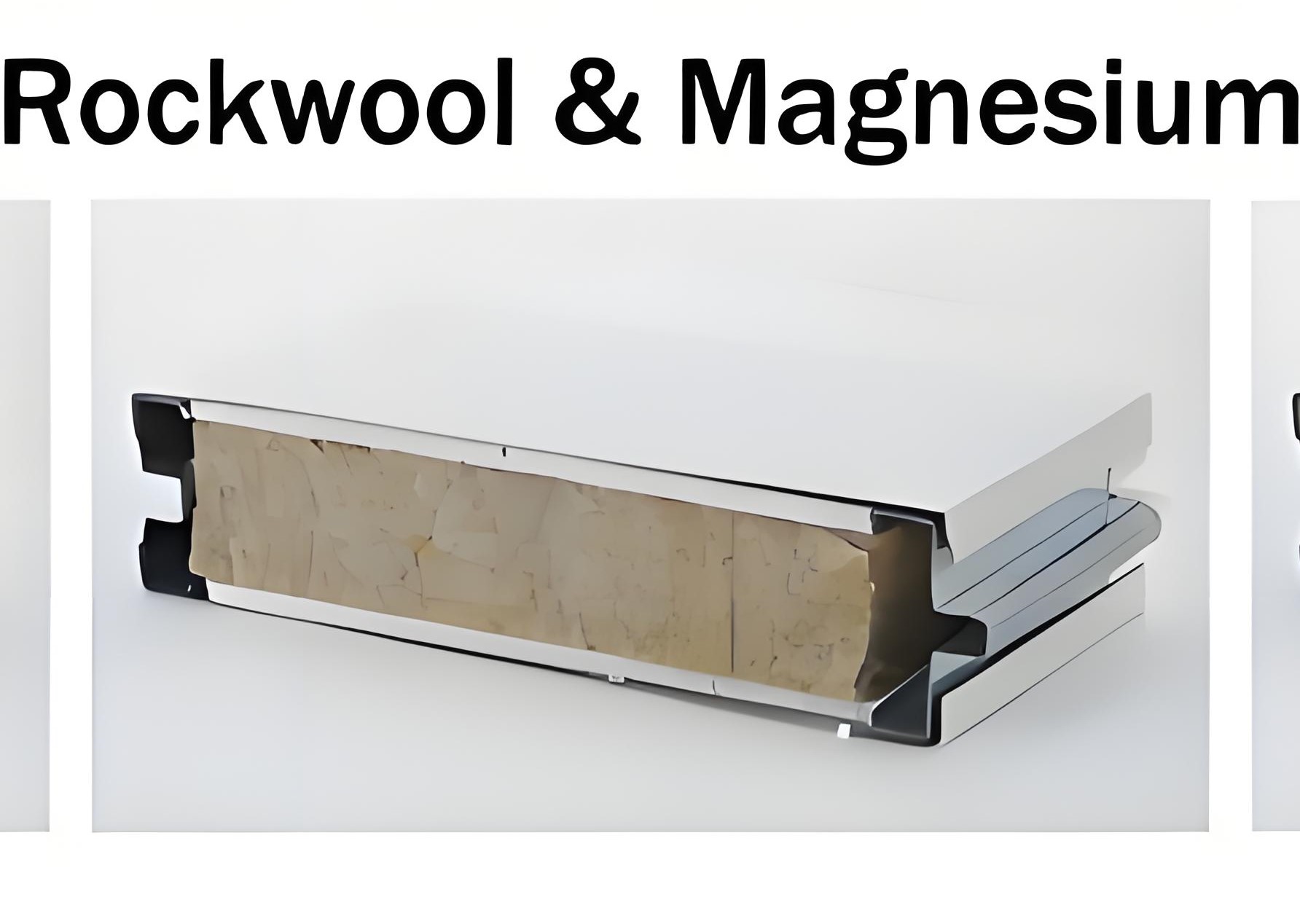 Rockwool og Magnesium Håndlavet Sandwich Panel