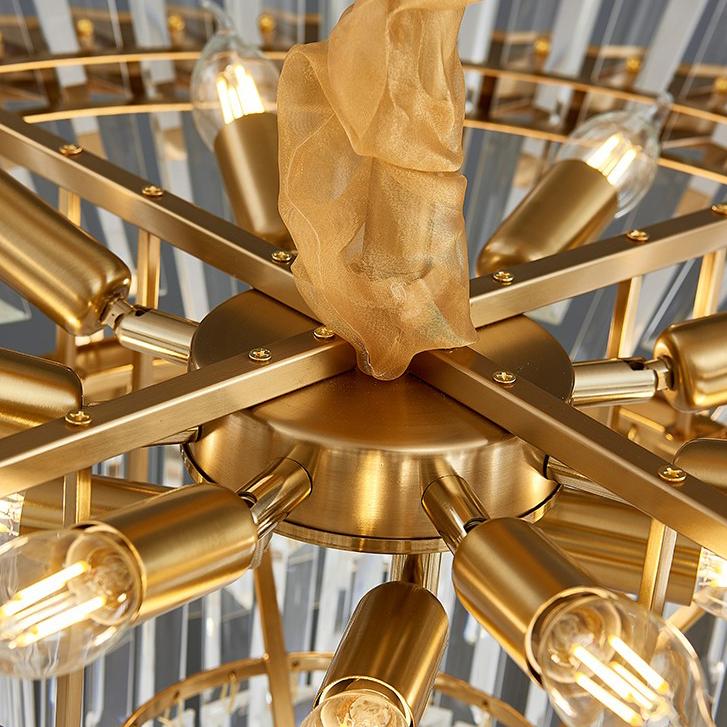 P8035 Classic living room dining room European modern LED crystal chandelier