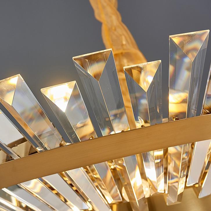 P8035 Classic living room dining room European modern LED crystal chandelier