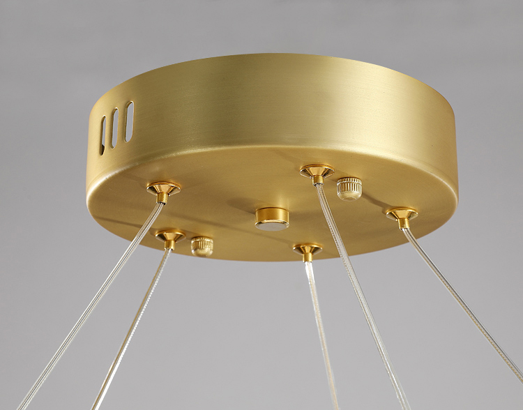 P5361 modern gold ring lighting creative living room dining room acrylic led Chandelier 