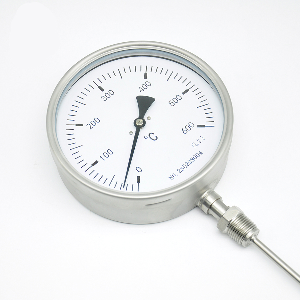 Termometr metalowy w stopniach Fahrenheita 125 i Celsjusza 50, regulowalny
