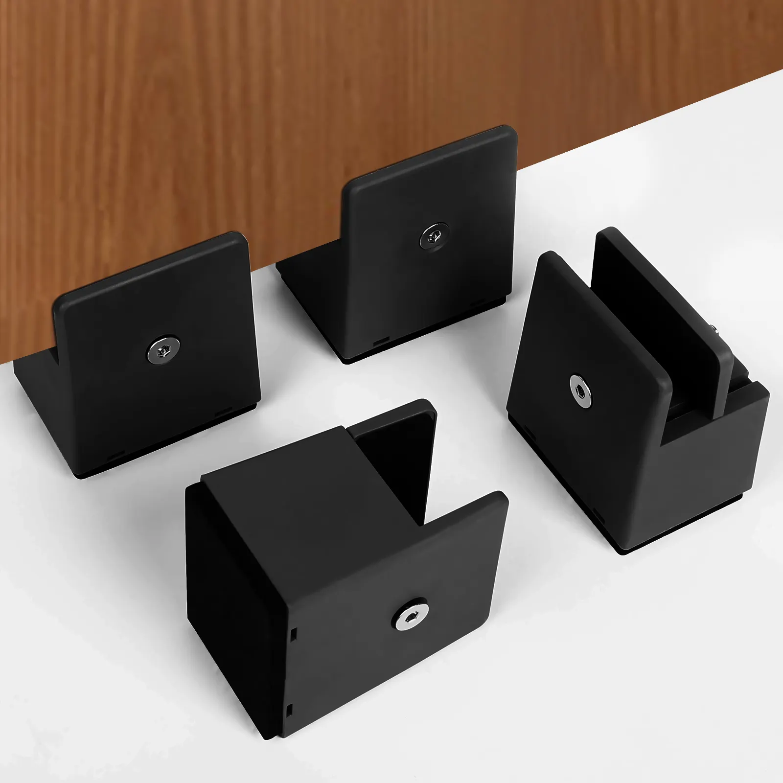 4PCS Bed Risers Furniture Riser Heavy Duty Bed Lifts Adjustable Bed Furniture Frame Risers