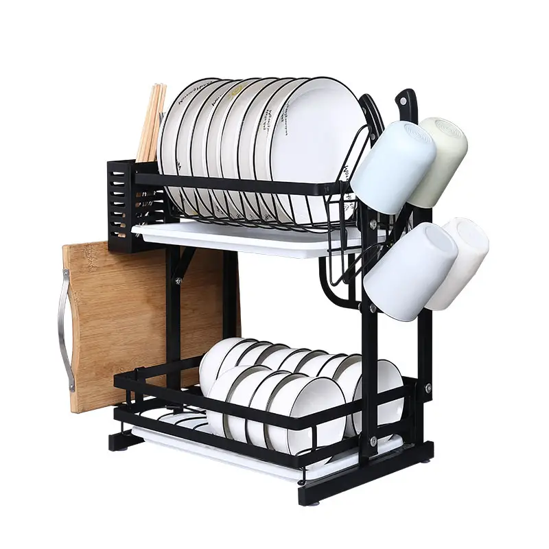 kitchen sponge holder drain racks self adhesive dish cloth hanger soap rag brush holder carbon steel storage organizer basket-2