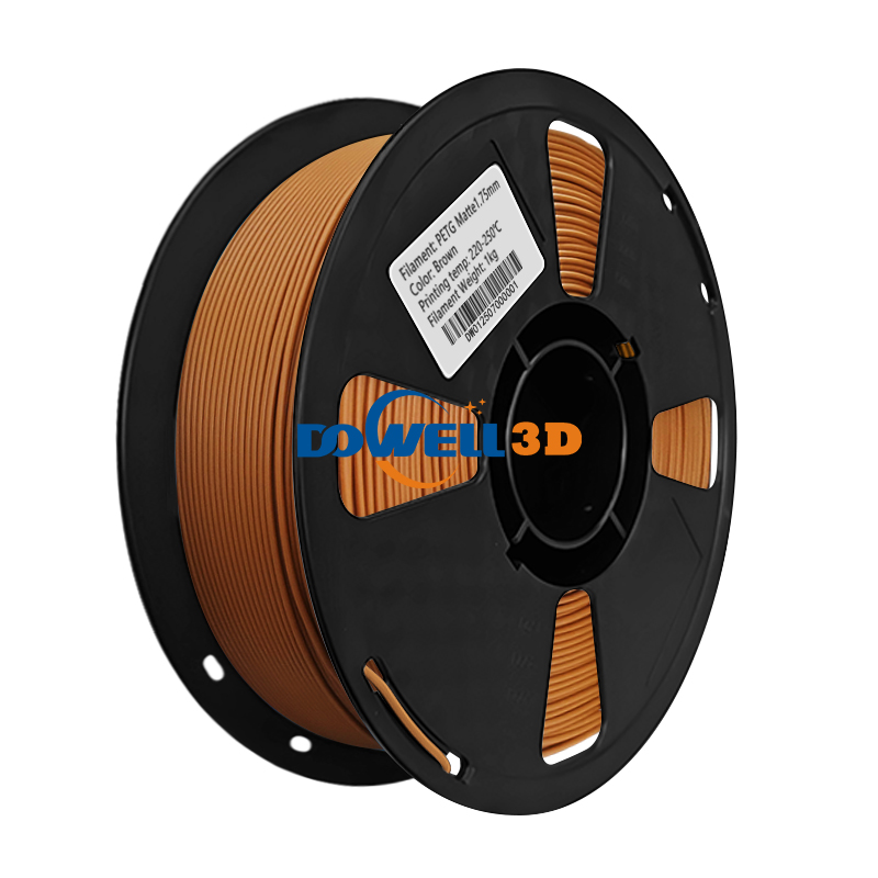 Высокоточная 3D-нить PETG, аккуратная намотка, 2,85 мм, 1 кг/катушка, высокая прочность, долговечный материал для FDM 3D-печати, коричневый цвет