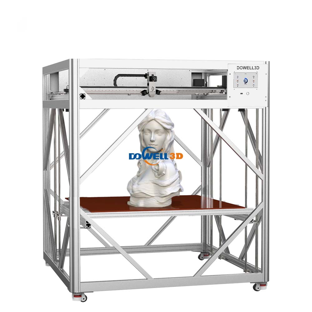 Dowell High Speed 3D-printer 1000 g/h med høj kapacitet ekstruder, storformat industri 3D-skulpturprinter