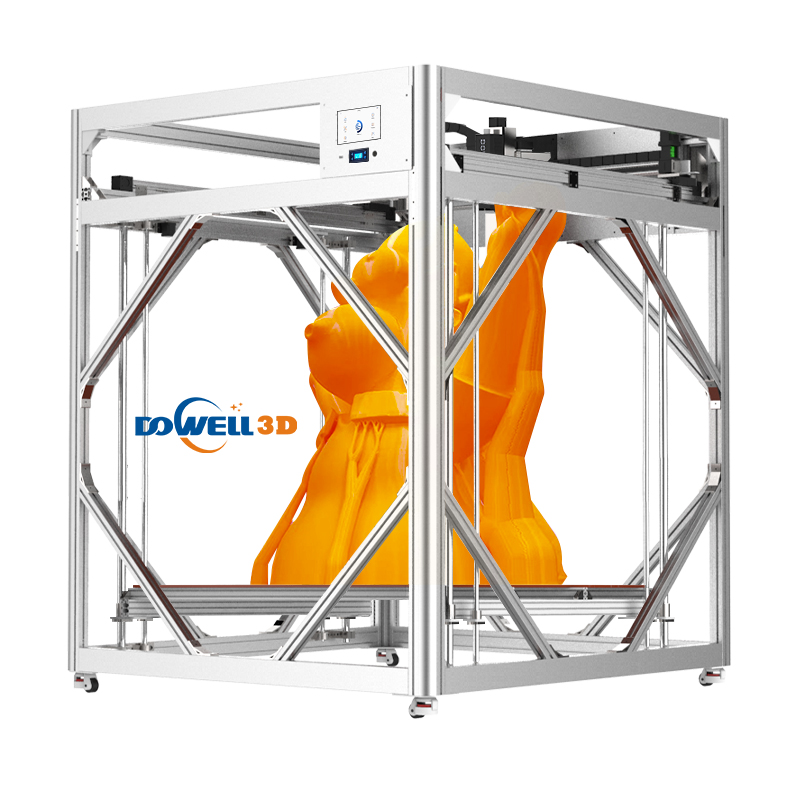Højtemperatur Plastpartikel 3D-printer 5000 g/h Højstrøms Skrueekstrudering Automatisk Nivellering Pelletrørs Printermaskine Lav Omkostning