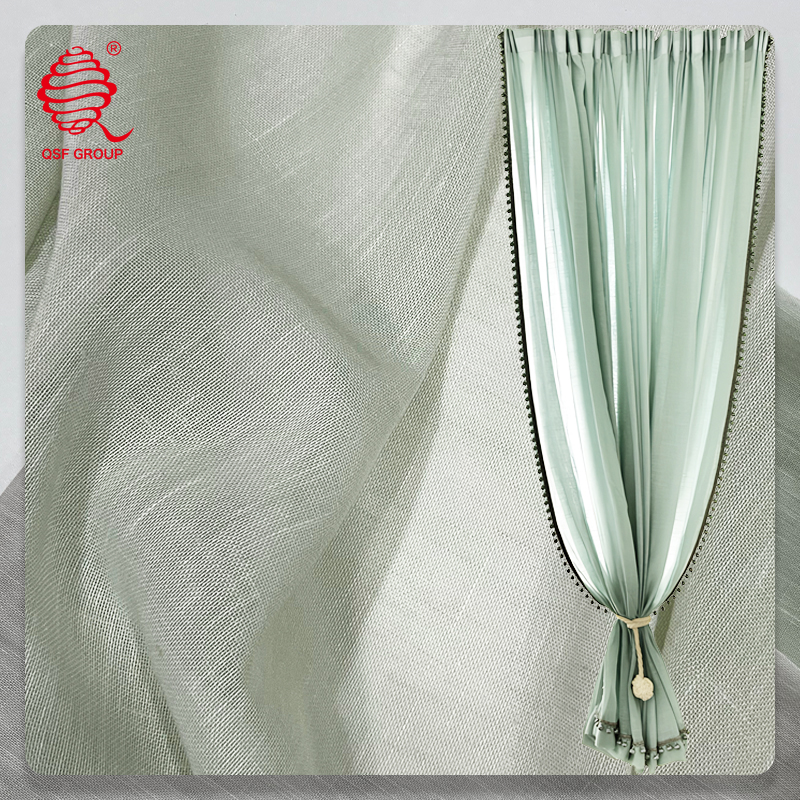 پارچه شفاف رنگ‌دهی‌شده از نخ، نور ملایم، بافت ظریف و سطحی طبیعی بالا