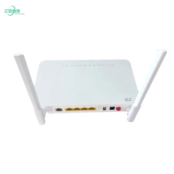 F670L Gpon 2.4G/5G 4GE WiFi 5dBi 12 ლედი
