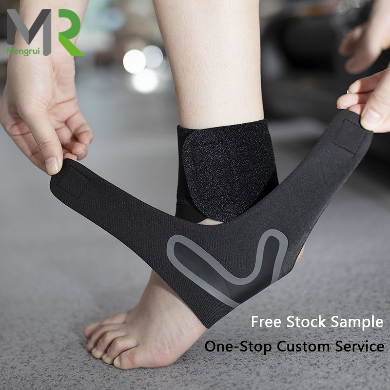 L0010 Custom Logo Adjustable Ankle Support Breathable Neoprene Ankle Brace