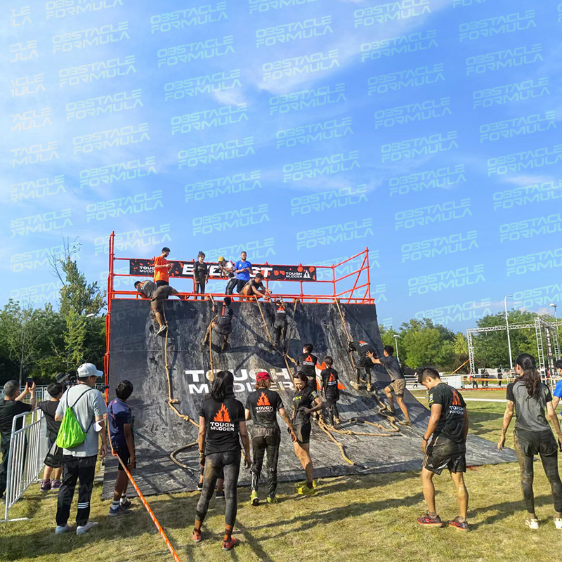 מסלול נינג'ה ווריאור מכשול בניית צוות קיר וורפ' מכשולים