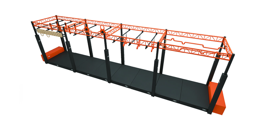 Parkour Ninja Course Commercial Trampoline Park Kids and Adult Ninja Warrior Obstacle Course
