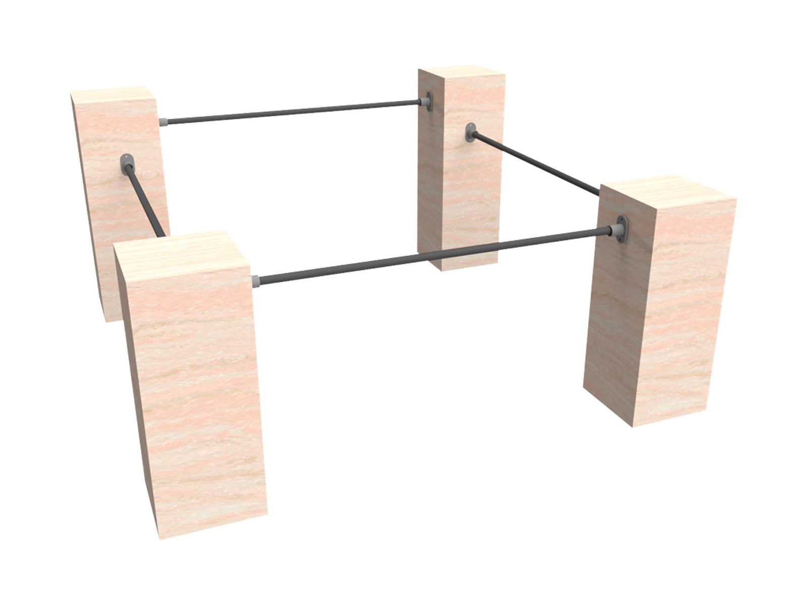 Integrated Obstacle System Parkour Small Bars Kit China obstacle supplier