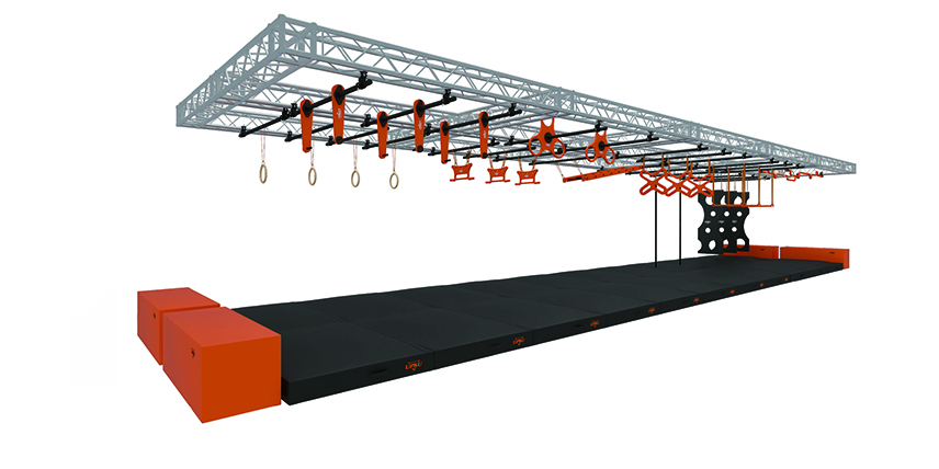 Obstacle Formula Small Ground Level 3×2 Outdoor American Children Ninja Warrior Adult Obstacle Course