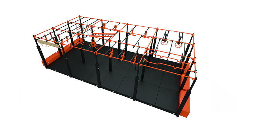 Parkour Ninja Warrior Course with Aluminum Truss Structure