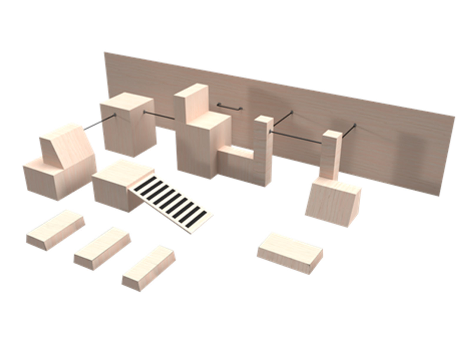 Integrated Obstacle System Parkour Big Package China obstacle supplier