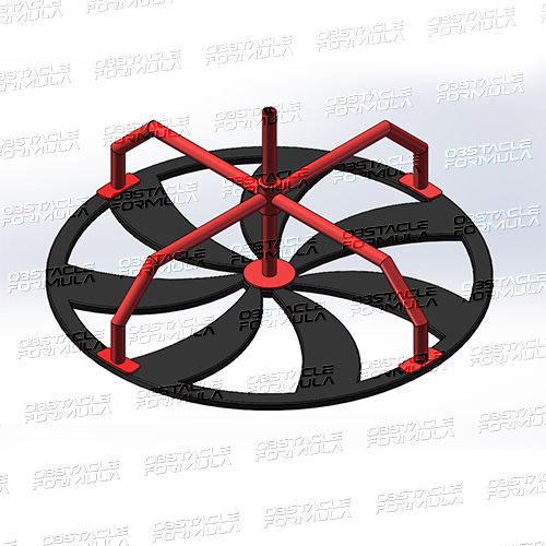 Factory Price free design Adult American Gymnastics Ninja Warrior Elements obstacles DEMO Wagon Wheel