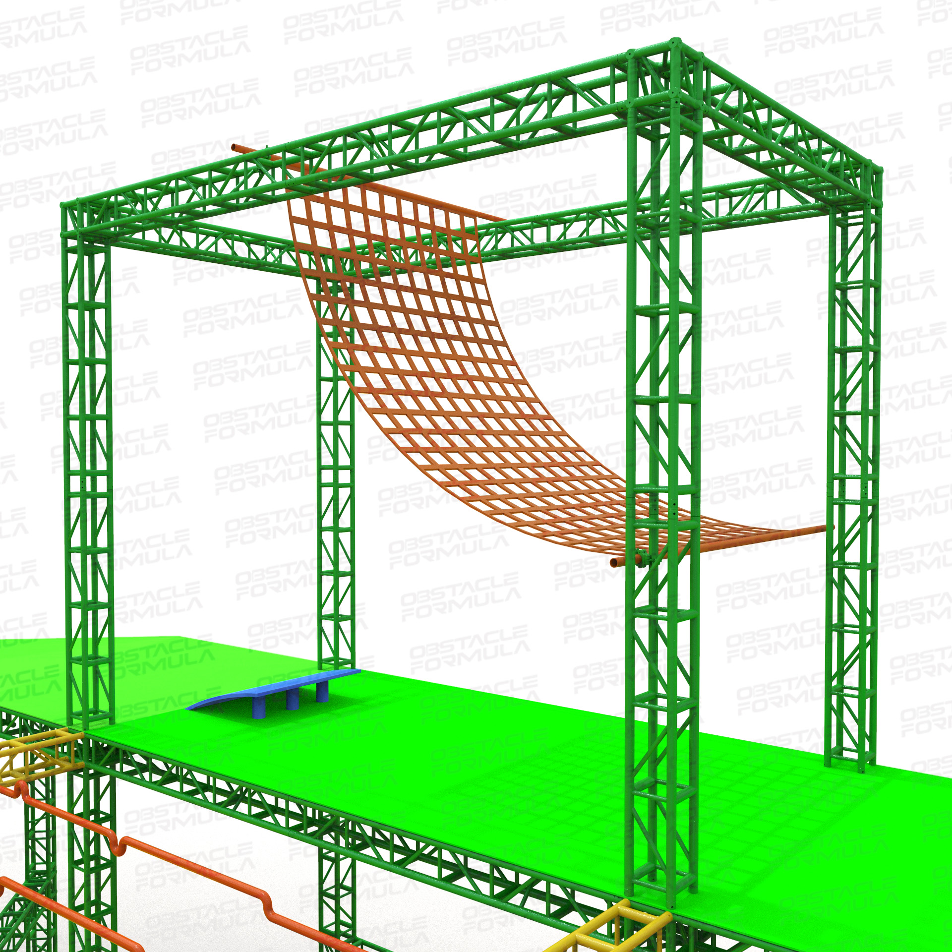 China obstacle supplier American Spartan obstacle JUMB TO CARGO NET 