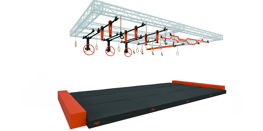 Obstacle Formula American Medium Elevated 3×3 Ninja Warrior Obstacle Course for Adult