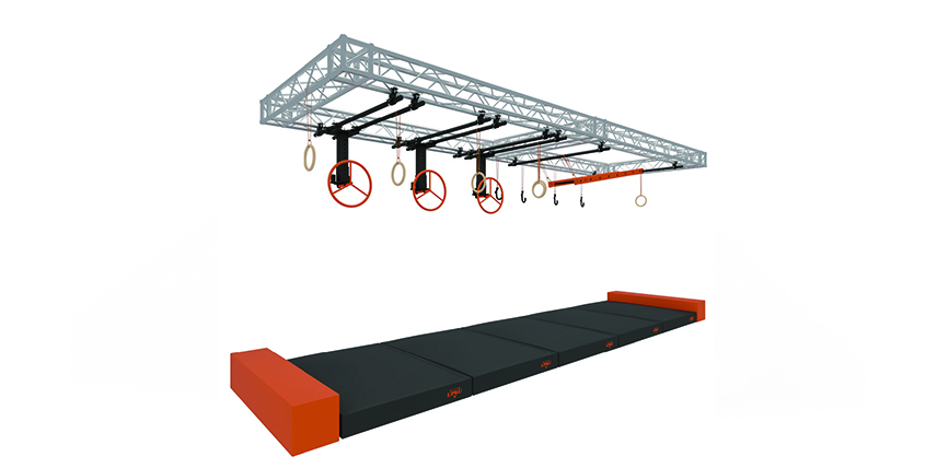 Adventure Indoor Playground Trampoline Park Equipment With Ninja Warrior