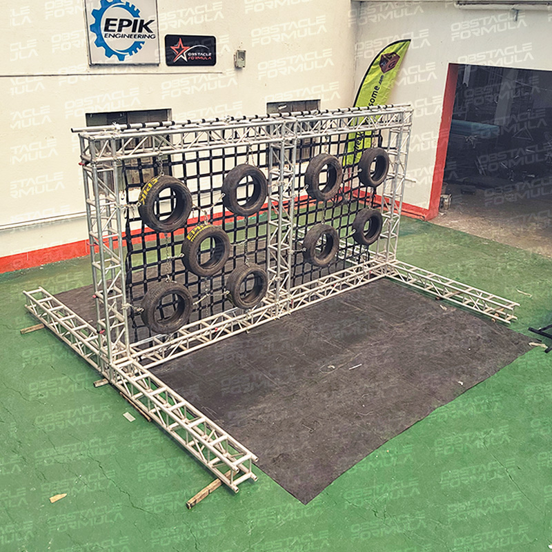 Tyre Wall Epik Large outdoor sports venues ninja warrior gym Fitness equipment Adult Tyre Wall Obstacle Course Equipment