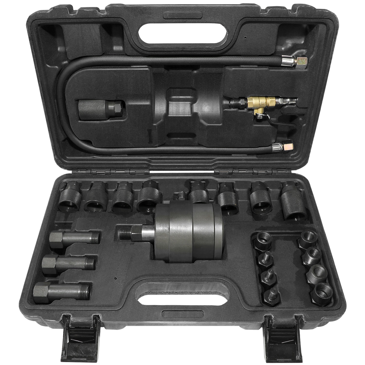 23 Pcs Pneumatic Fuel Injector Puller Removal Tool Diesel Injector Extractor Tool Vehicle Injector Remover Auto Tools Se