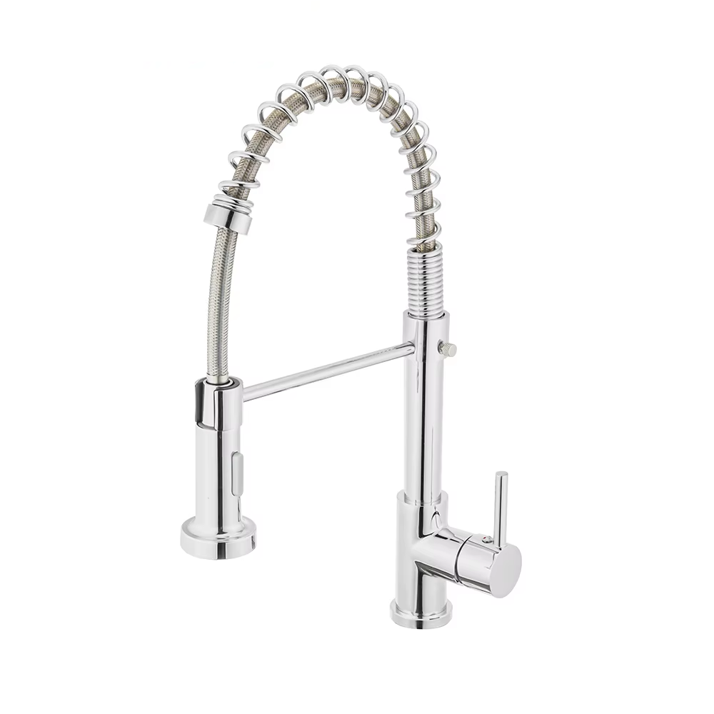 Haute qualité Robinet de cuisine extensible en acier inoxydable 304 avec bec flexible pour cuisine