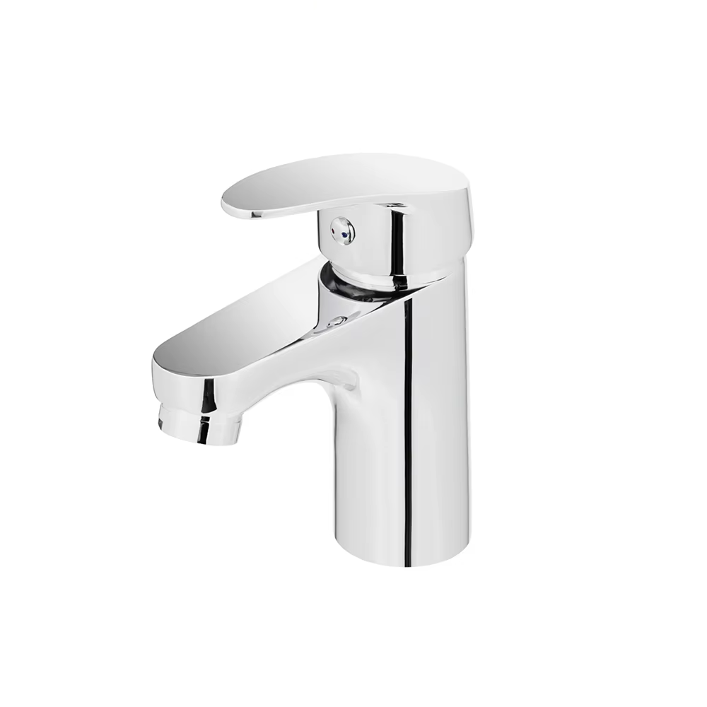 Გარმოსვლის დღეს ბანიოს ერთი ხელის ცხელი და ცივი წყალის მიქსერი ბაზინის წყალსატანი სახლისთვის