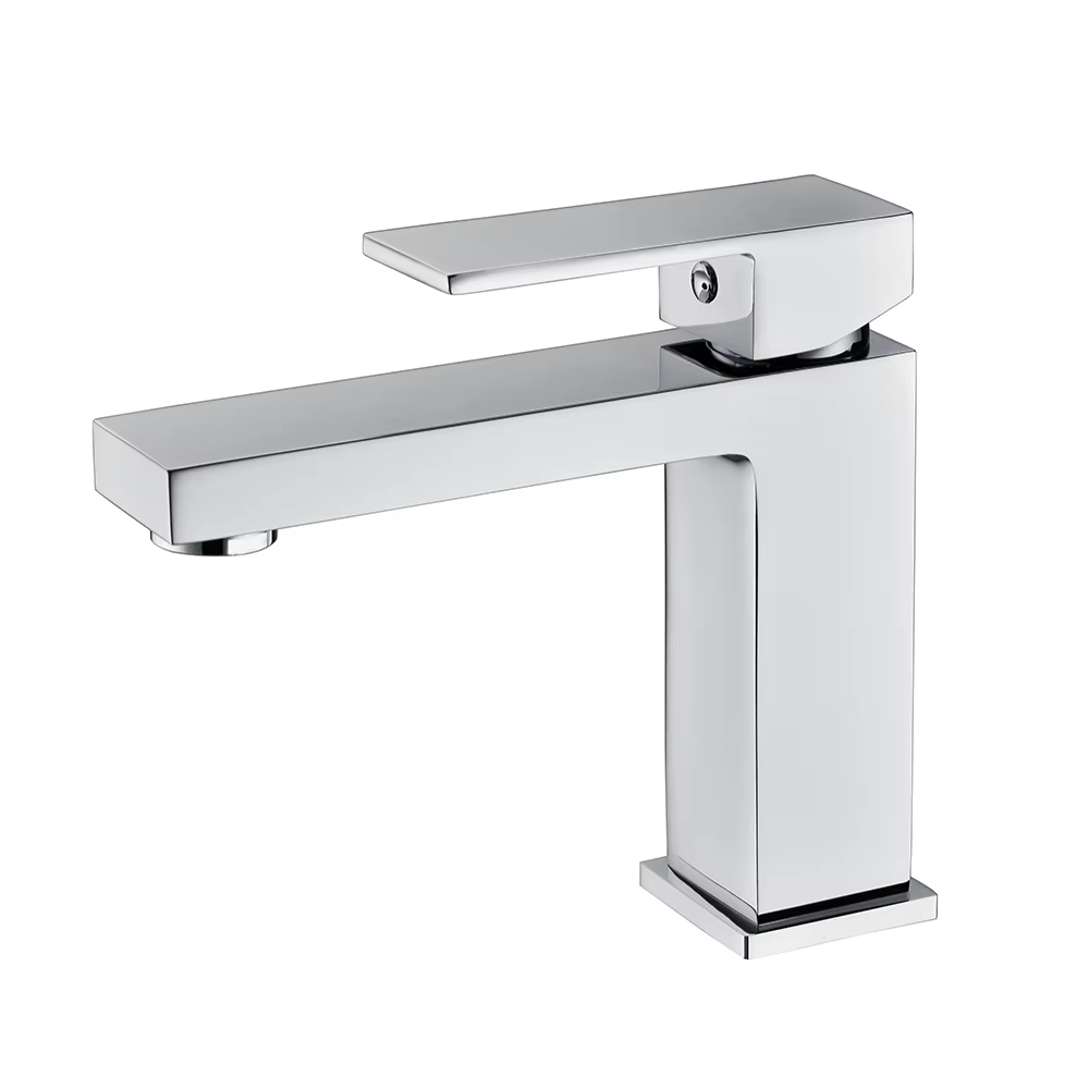 Გარმოსვლის დღეს ბანიოს ერთი ხელის ცხელი და ცივი წყალის მიქსერი ბაზინის წყალსატანი სახლისთვის