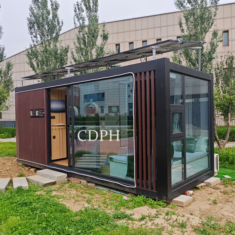 20-stopniowe domki kontenerowe do użytkowania poza siecią energetyczną, do sprzedaży, 1 sypialnia