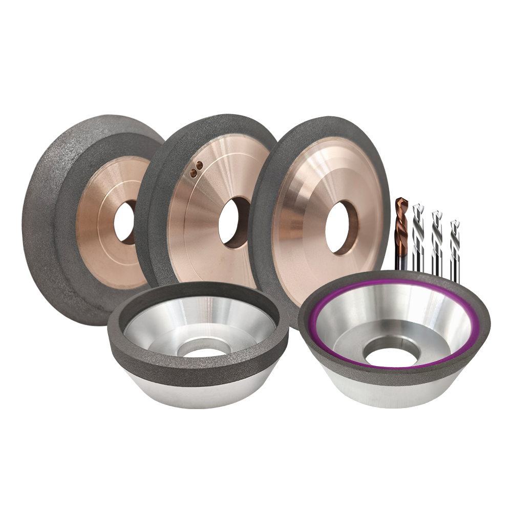 Hibridni vezani diamantni brusni koluti za končne vrtilnike in vrtalnike