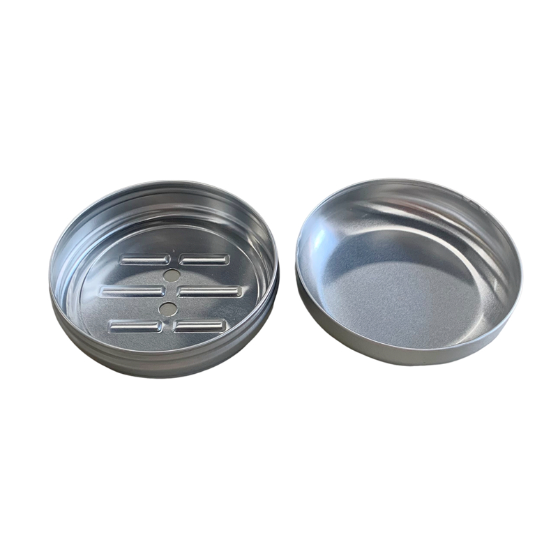 Ronde aluminium zeepblik