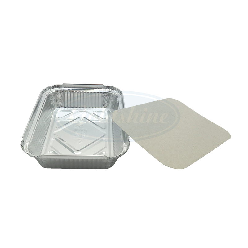 F19534 Одноразовые алюминиевые контейнеры для еды с крышками
