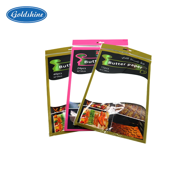 Печатная пергаментная бумага с логотипом, антипригарная, предварительно нарезанная