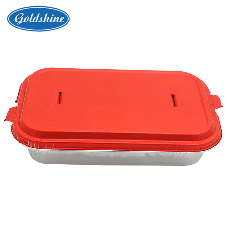 Пищевая упаковка авиационных продуктов питания из алюминиевой фольги с крышками