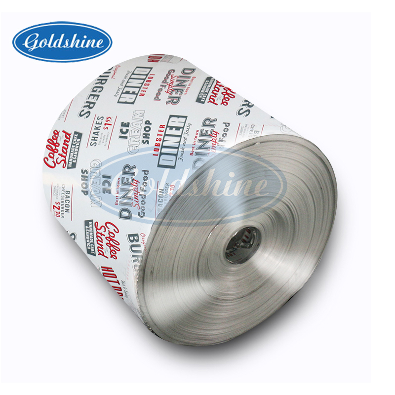 8011 8006 Алюминиевая фольга с печатью по индивидуальному заказу, большая бухта для пищевых продуктов