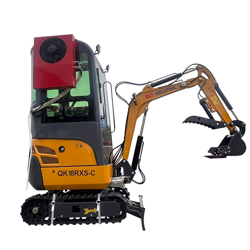 Máy đào Agt QK18RXS-C Latonkin 18, máy đào mini xăng thủy lực kèm cabin điều khiển