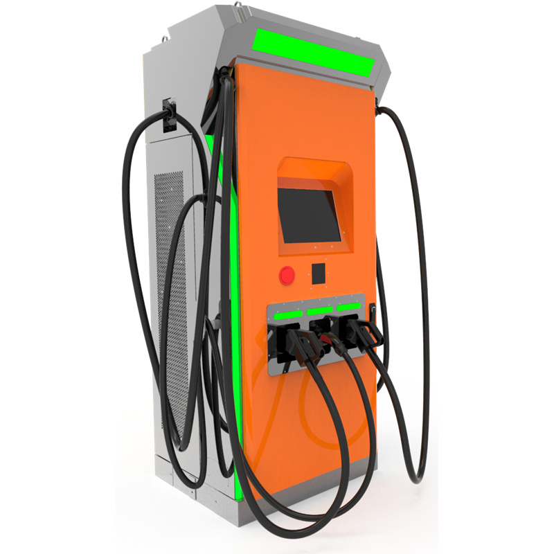 Nábojka EV Komerčná AC DC Nábojka EV 142kW 172kW 202kW Chademo CCS GB/T S Svietlivou Pásikom