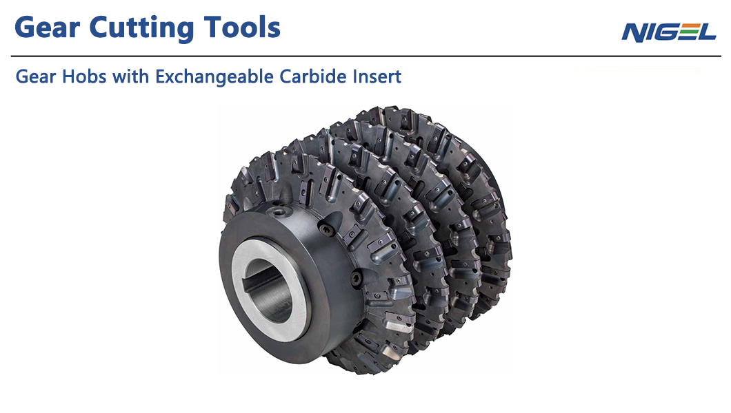 Gear Hobs with Exchangeable Carbide  Insert