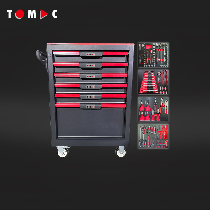 TC8364156B 6 Drawers Cabinet with 156pcs tools in 4 drawers