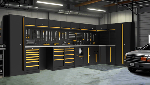 TOMAC TC11S851 Pro Modular Storage: 500/600mm Depth, Heavy-Duty, Customizable for Garages & Workshops