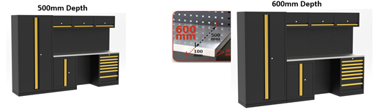 tomac tc11s851 pro modular storage 500600mm depth heavy duty customizable for garages and workshops-0