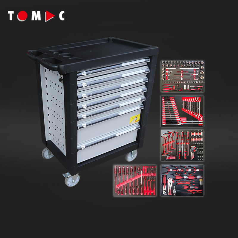 TC8375193 7 Drawers Cabinet with 193pcs tools in 5 drawers