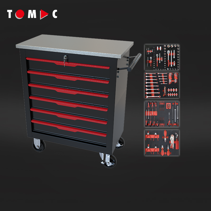TC4264161 6 Drawers Eco Cabinet with 161pcs tools in 4 drawers