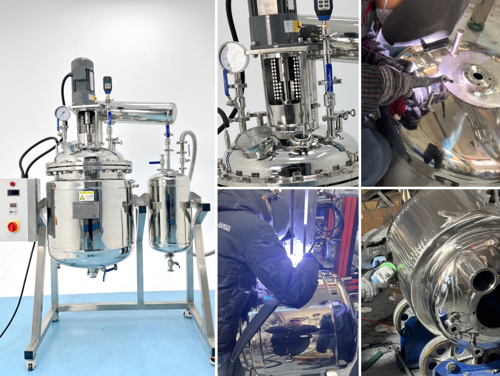 100L Stainless Steel Jacketed Reactor Set Ship to Bangladesh Client