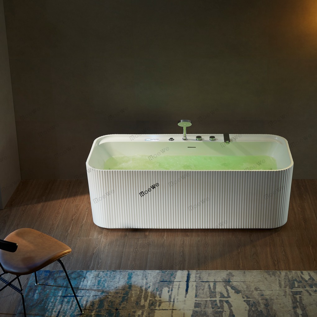 popular corrugated design apron hot water massage tubs supplies